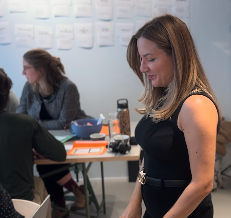 Mel facilitating a workshop